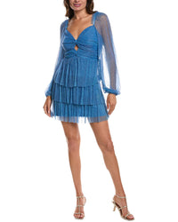 Donna Ricco Mini Dress Blue