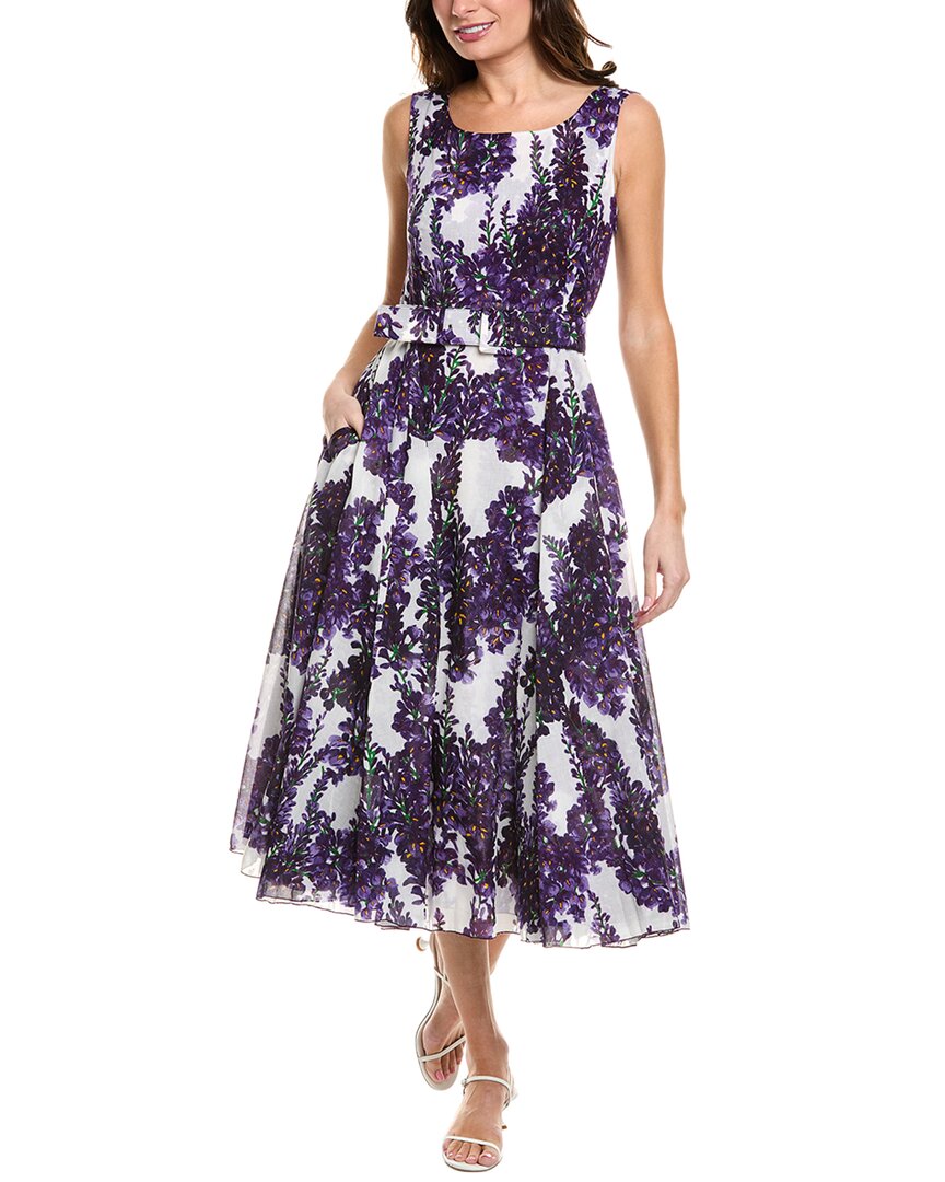 Samantha Sung Aster Midi Dress 8 White