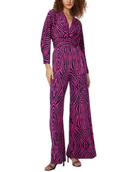 Diane Von Furstenberg Fanny Wool-Blend Jumpsuit Pink