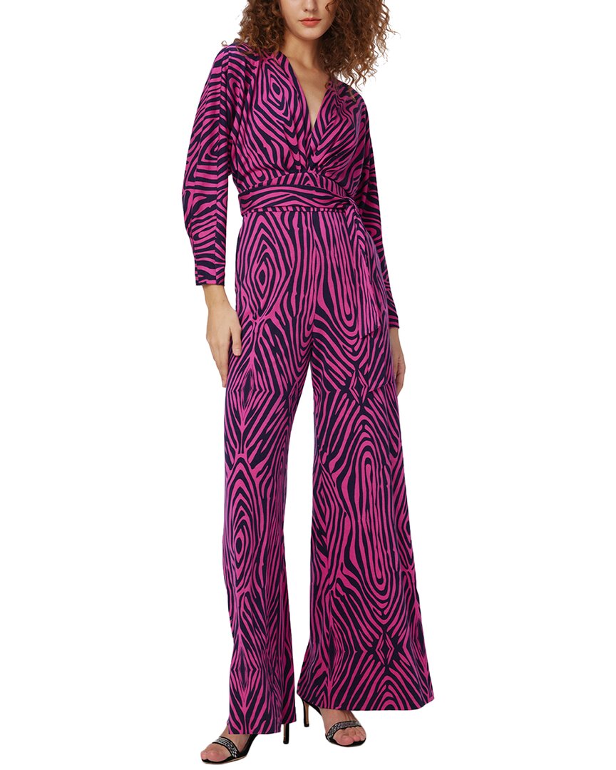 Diane Von Furstenberg Fanny Wool-Blend Jumpsuit Pink