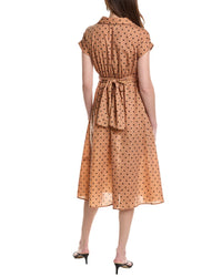 Maison Maar Tie Front Midi Dress