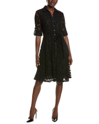 Nanette Nanette Lepore Lace Midi Dress 10 Black