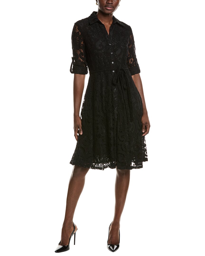 Nanette Nanette Lepore Lace Midi Dress 10 Black