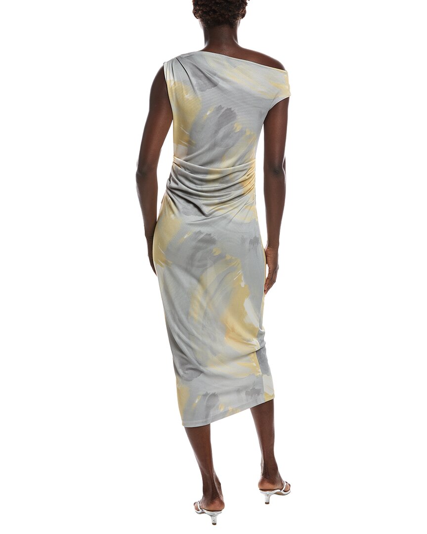 Kenneth Cole Kenneth Cole Off Shoulder Ruched Waist Midi Dress