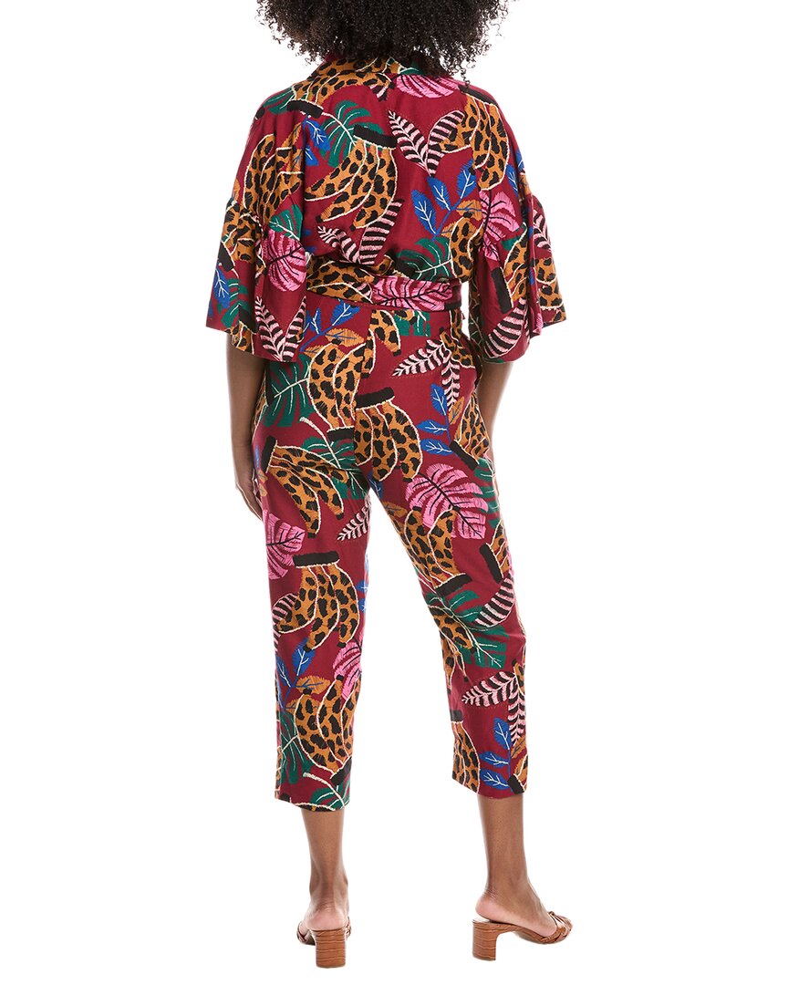 Farm Rio Embroidered Bananas Jumpsuit