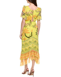 Saloni Silk Midi Dress