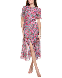 Saloni Silk Shirtdress