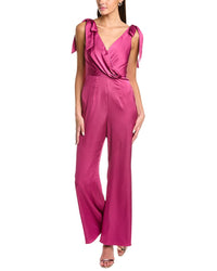 Black By Bariano Dolly Bow Jumpsuit Pink