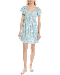 Marion Rib Mini Dress Green