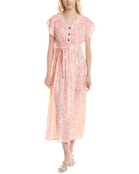 Marion Tie Waist Midi Dress Pink