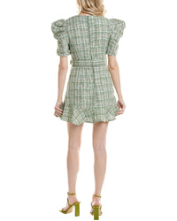 Marion Belted Tweed Mini Dress