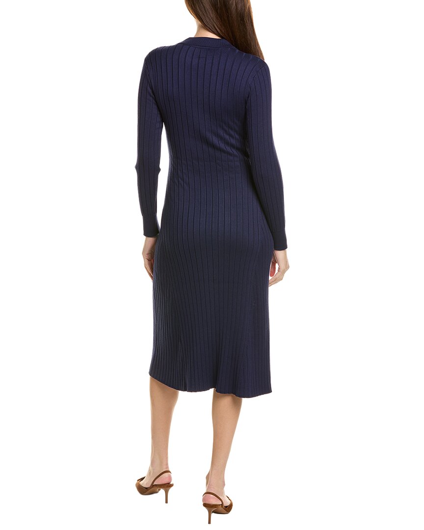 Sharagano Long Sleeve Midi Dress