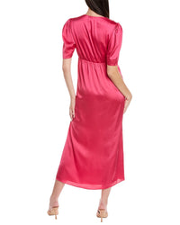 Garrie B Satin Midi Dress