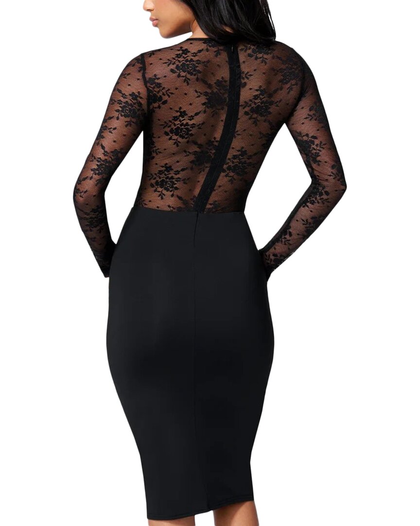 Bebe Bebe Lace Inset Midi Dress