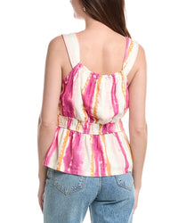 Nicole Miller Linen-Blend Tank