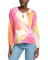 Nicole Miller Woven Shirt Orange