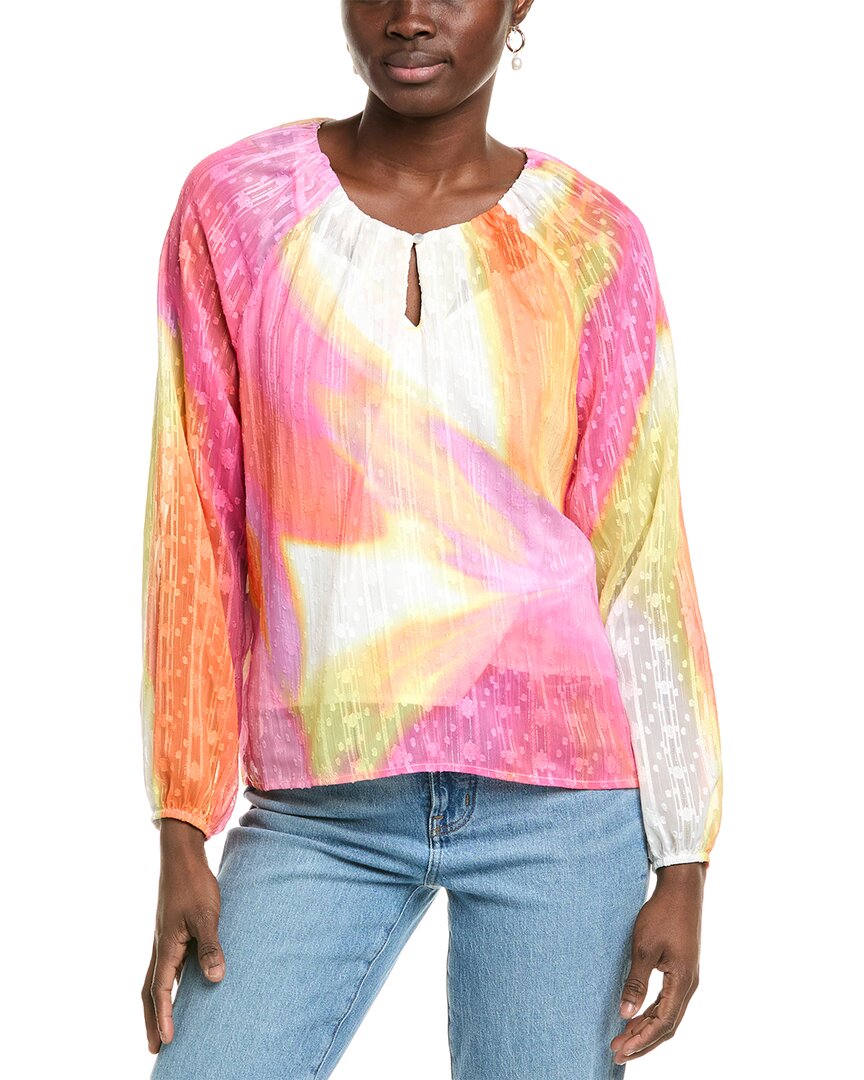 Nicole Miller Woven Shirt Orange