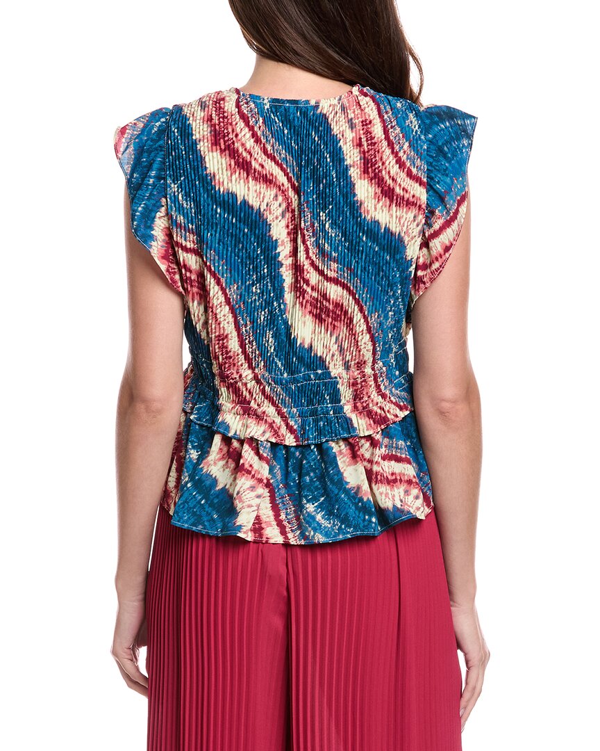 Nicole Miller Pleated Blouse