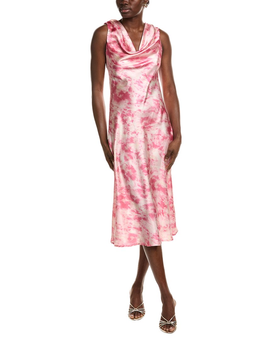 Ipponelli Satin Cowl Neck Midi Dress