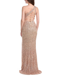Issue New York Sequin One-Shoulder Maxi Dress
