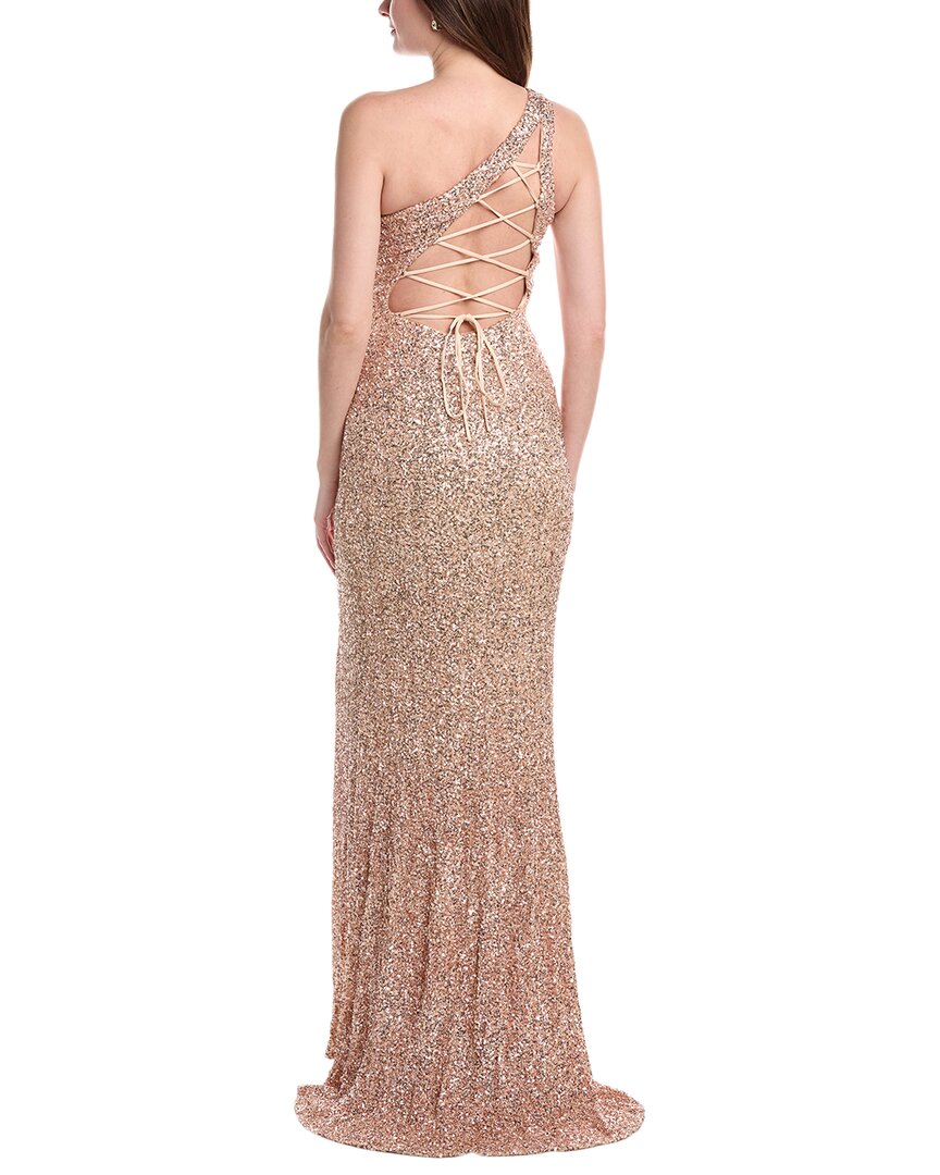 Issue New York Sequin One-Shoulder Maxi Dress