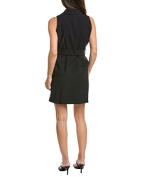 Kenneth Cole Notched Lapel Utility Dress