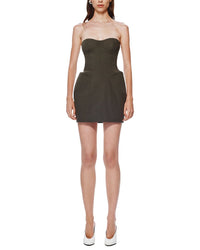 Misha Misha The 'Delta' Suiting Wool-Blend Mini Dress