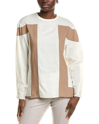 Akris Wool Blouse White