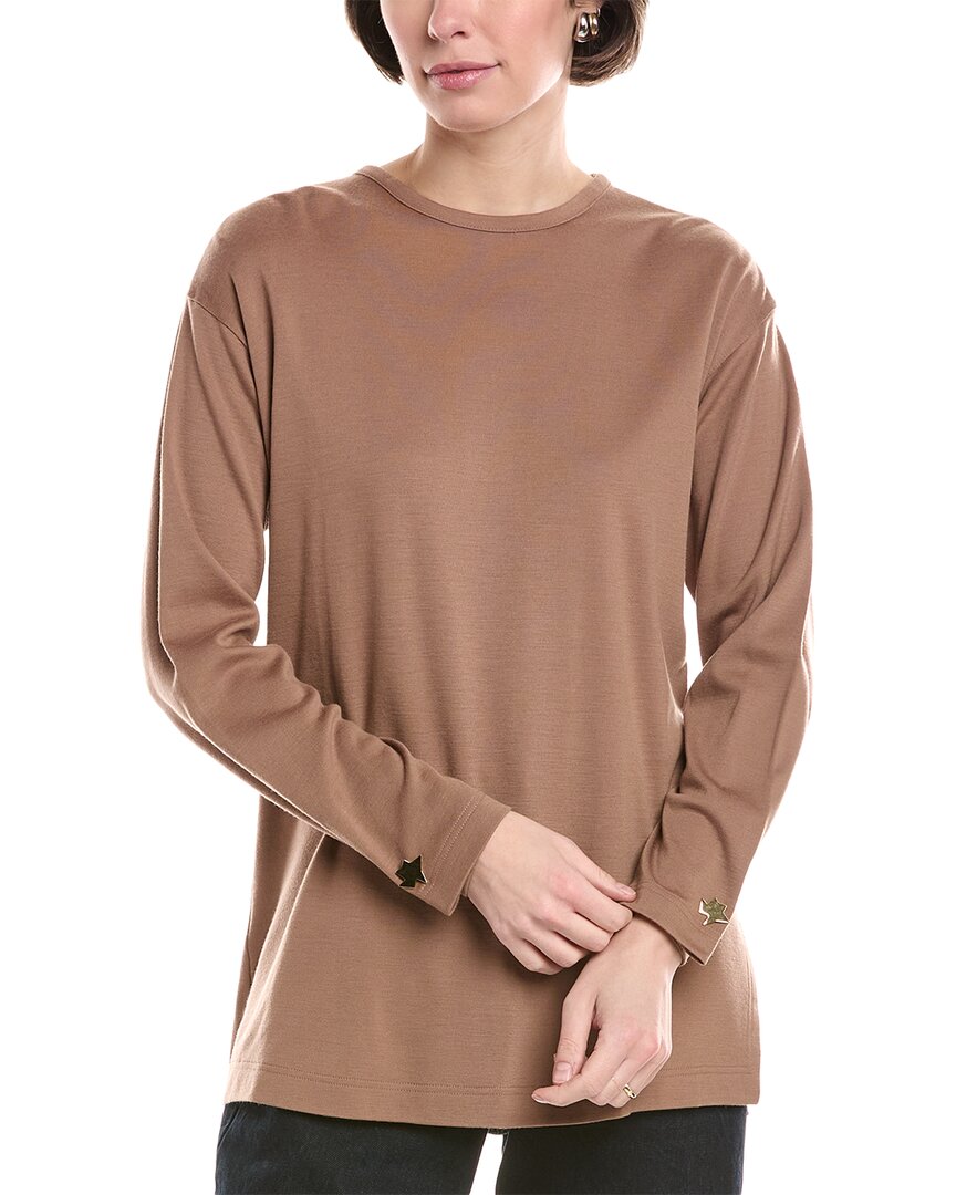 Akris Wool Shirt Brown Multi