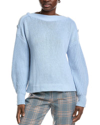 Akris Punto Wool & Cashmere-Blend Sweater 10 Blue