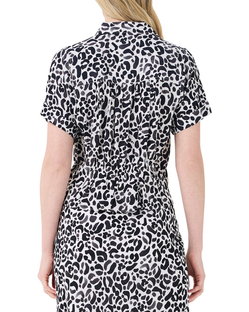 Nic+Zoe Petite Onyx Animal Top