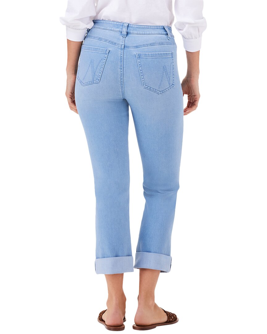 Nic+Zoe Mid Rise Straight Roll Cuff Jean