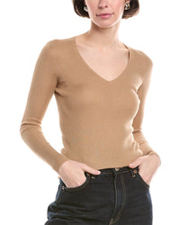Akris Silk-Blend Pullover Brown Multi