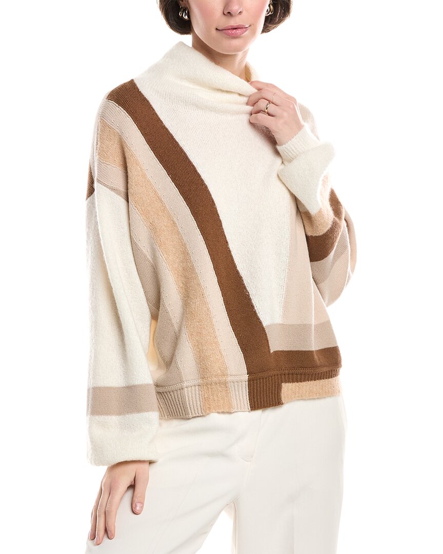 Akris Cashmere & Silk-Blend Pullover Tan