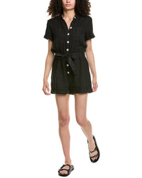 Bella Dahl Bella Dahl Rolled Hem Linen Utility Romper