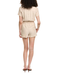 Bella Dahl Rolled Hem Linen Utility Romper
