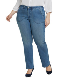Nydj Plus Barbara Stunning Bootcut Jean Multi