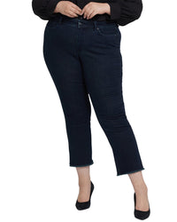 Nydj Plus Marilyn Midnight Falls Ankle Crop Jean Blue
