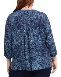 Nydj Plus Pintuck Blouse