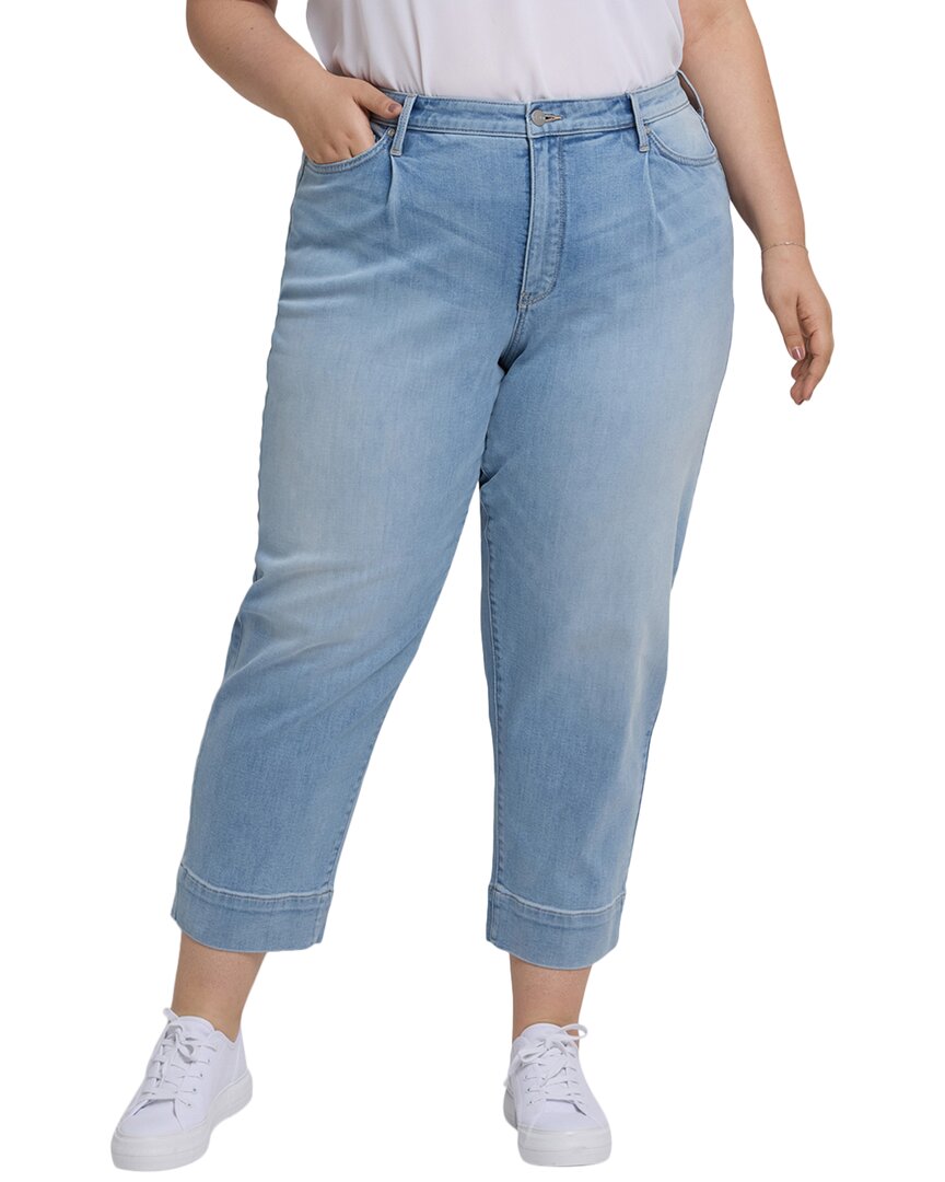 Nydj Plus Balloon Santiago Sea Ankle Crop Jean Blue