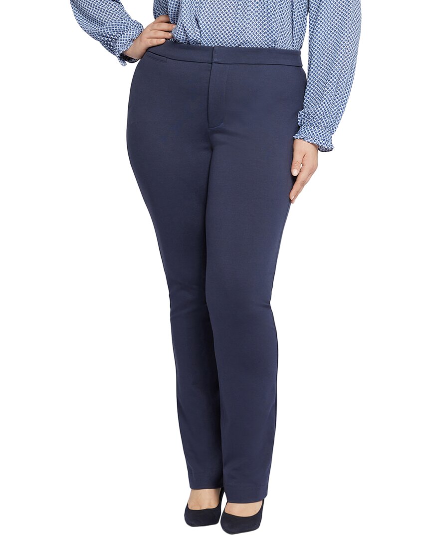 Nydj Plus Slim Oxford Navy Trouser Jean Blue