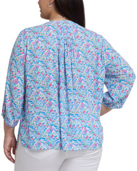 Nydj Plus Pintuck Blouse