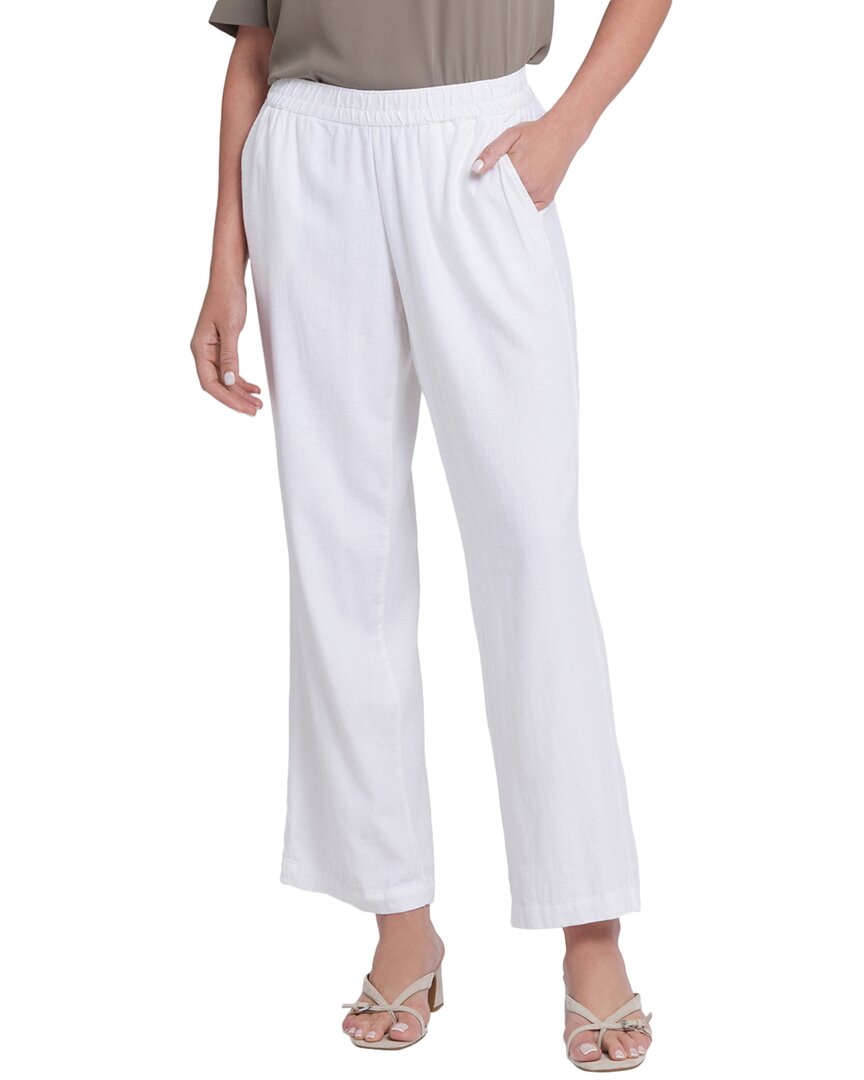 Nydj Relaxed White Pant Jean White