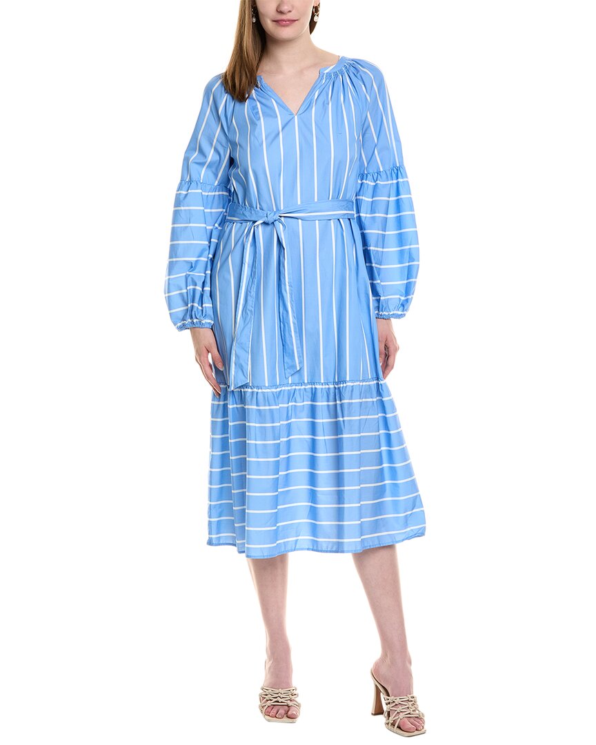 luxe midi dress Jl Luxe Midi Dress, Blue Polka Dot / Regular 4 (S)