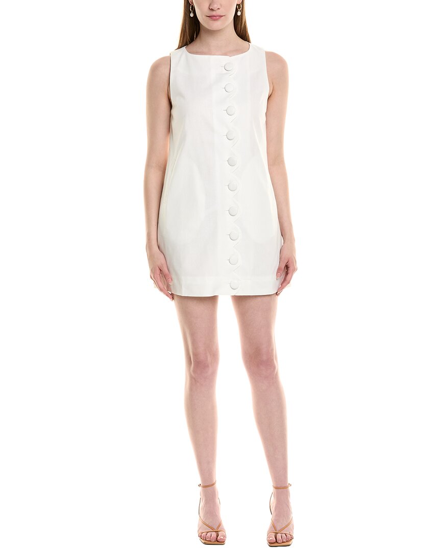 Jl Luxe Scallop Placket Mini Dress