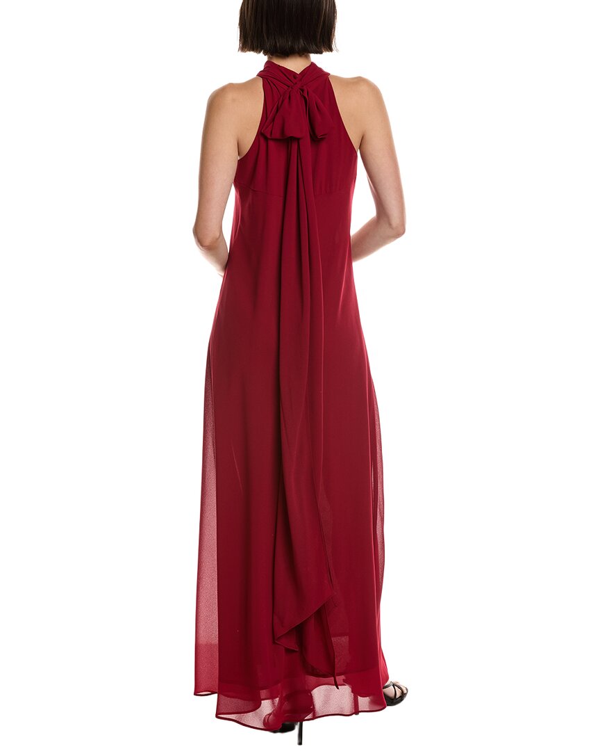 Carla Ruiz Carla Ruiz Halter Mock Neck Maxi Dress