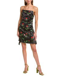 Rare London Strapless Mini Dress Black