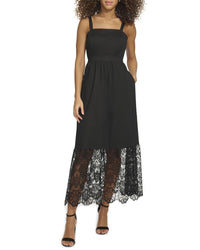 Kensie Lace Maxi Dress Black