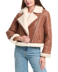 Maje Leather Coat
