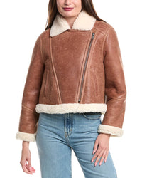 Maje Leather Coat